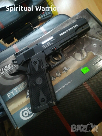 Въздушен пистолет Colt 1911, 4,5mm калибър, снимка 5 - Въздушно оръжие - 53426944