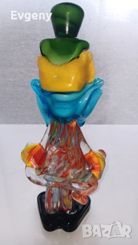 Клоун от Муранско стъкло , снимка 6 - Статуетки - 52638265