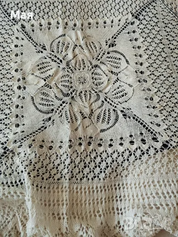 Големи покривки ръчно плетени за маса или легло, снимка 6 - Антикварни и старинни предмети - 50431617