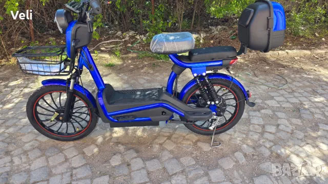 Електрически мотопед, скутер 1200W,60V и 20"гуми , снимка 1