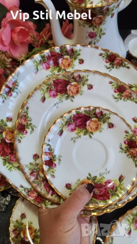 Сервиз Royal Albert, Old County Rose , снимка 16 - Сервизи - 52809753