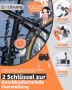 West Biking  сгъваема ключалка / катинар  за велосипед с код и ключ НОВА, снимка 3