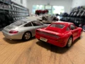 Метална колекционерска количка модел PORSCHE 911и 959 мащаб 1:24, снимка 2