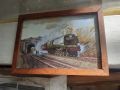 Плакат снимка картина влакове локомативи N 4, снимка 1 - Антикварни и старинни предмети - 45209093