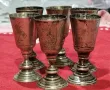 Комплект антикварни сребърни чашки , снимка 2