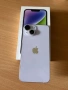 Айфон 14 лилав 128GB без забележка в гаранция, снимка 1