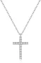 SLUYNZ сребърно колие с кръст за жени, снимка 1
