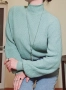Дамски пуловер зелен Dilvin, снимка 2