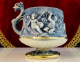 Порцеланова чаша Capodimonte,ангели,злато. , снимка 4