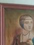 Дамата с хермелина маслена картина платно , снимка 8