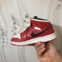  Air Jordan 1 Retro Mid 'Gym Red White' номер 37-37,5 оригинални маратонки , снимка 6