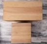 Комплект Дървен куб [Размери: 34x34] + Дървен правоъгълник [34x70], снимка 1