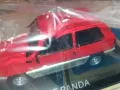 FIAT PANDA RED METAL CAR 2504251619, снимка 11