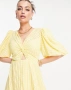Asos ефектна рокля в жълто размер М/40, снимка 4