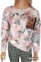 Тънка дамска блуза с флорален мотив , снимка 1 - Блузи с дълъг ръкав и пуловери - 36122941