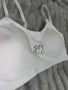 Памучно бяло бюстие спортно , снимка 3