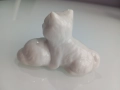 Стара порцеланова фигура с котета , снимка 8