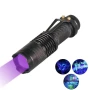 Мощен LED акумулаторен UV ръчен фенер 395nm ув фенерче лампа за камък смола урина кръв пари нокти, снимка 9