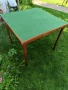 Стара английска сгъваема маса за игра на карти , снимка 1