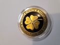 Позлатена късметлийска монета за късмет, успех,  изобилие и богатство, снимка 3