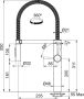 Смесител Franke Pescara XL, кухненски смесител с подвижен душ, неръждаема стомана Stainless Steel, снимка 3