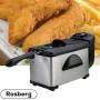 Фритюрник Rosberg, 2000W, 2L, демонтиращ се съд, капак и филтър,инокс, 2 ГОДИНИ ГАРАНЦИЯ, снимка 3