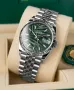 Rolex Datejust 36mm Steel Olive Green Palm Motif Automatic Дамски Различни Варианти, снимка 4