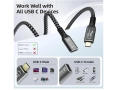 USB C удължителен кабел 5 м, USB C мъжки към C женски кабел c 5 м, снимка 3