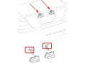 Фасунга за осветление на регистрационен номер за Toyota Corolla E120/E130, снимка 6