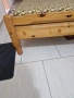 Продава се дървено чамово легло, снимка 3