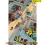 Сгъваемо детско килимче за игра, топлоизолиращо 180x200x1cm - Мече и Лунапарк - КОД 4138, снимка 11