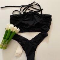 Нов с етикети черен класически  бански бикини бразилиана  костюм сет от две  части  , снимка 2 - Бански костюми - 46009401