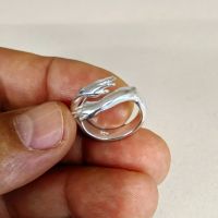 Сребъре пръстен с майчини ръце, красив сребър пръстен, уникален пръстенрегулируем пръстен-925 сребро, снимка 9 - Пръстени - 45776137