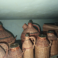 Плетени дамаджани шишета и съдове, снимка 6 - Антикварни и старинни предмети - 44948914