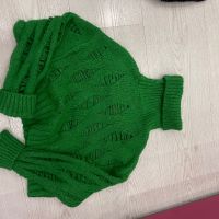 Дамски зелен пуловер, снимка 5 - Блузи с дълъг ръкав и пуловери - 45256360