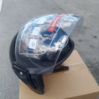 Шлем, каска за мотор скутер мотопед с визьор SAFE сива, черна,, снимка 4 - Аксесоари и консумативи - 36676838