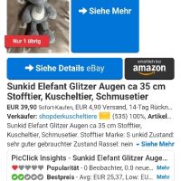 Плюшено слонче Sunkid, 35 см, снимка 3 - Плюшени играчки - 45820981