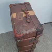 Английски винтидж пътнически сандък, снимка 3 - Антикварни и старинни предмети - 45687543