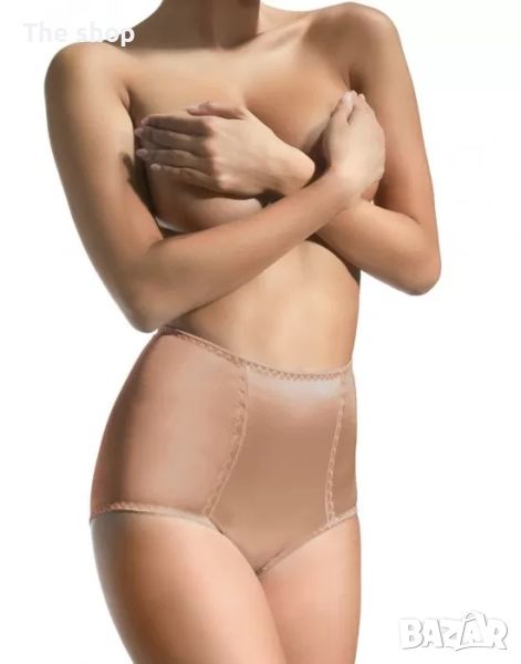 Моделиращи бикини с висока талия в бежов цвят BBL106 Babell (008), снимка 1