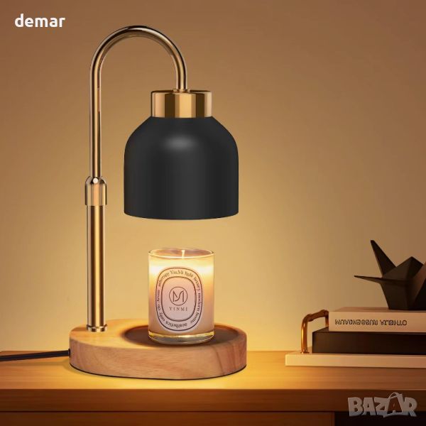 seenlast Лампа за подгряване на свещи, електрически нагревател , регулируема височина, за декорация, снимка 1