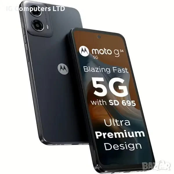 ✅ОсемядренНов Модел Motorola Moto G34 5G 128GB 6GB RAM Dual - Стилен и бърз Перфектно състояние!✅, снимка 1