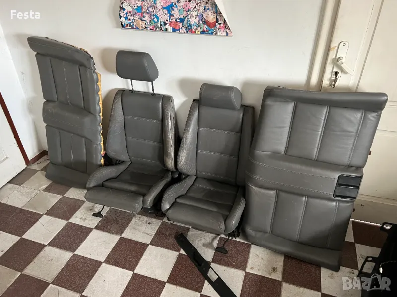 Седалки bmw e30 cabrio recaro , снимка 1