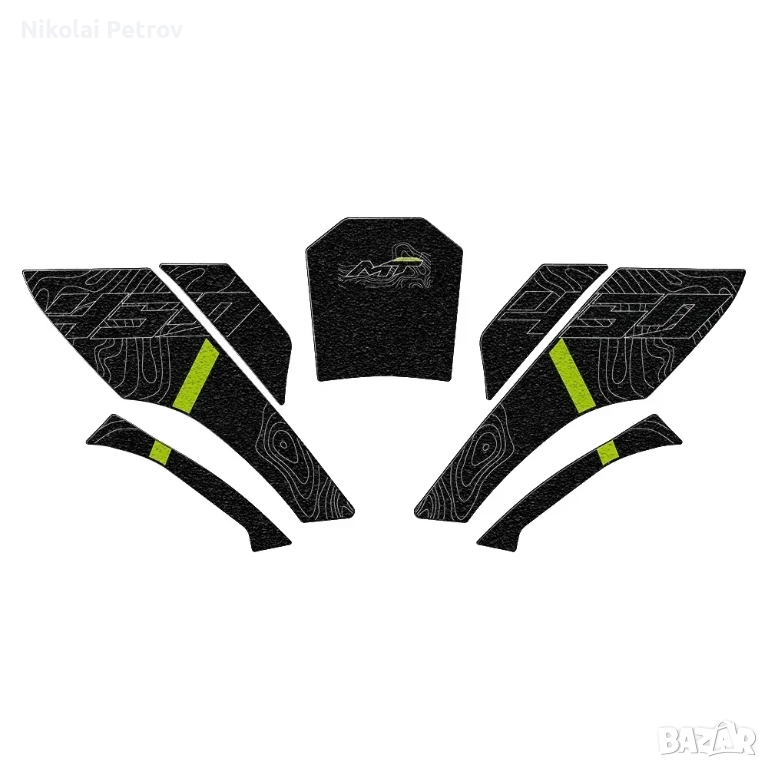 Противохлъзгащи лепенки за резервоар за CFMOTO 450MT, снимка 1