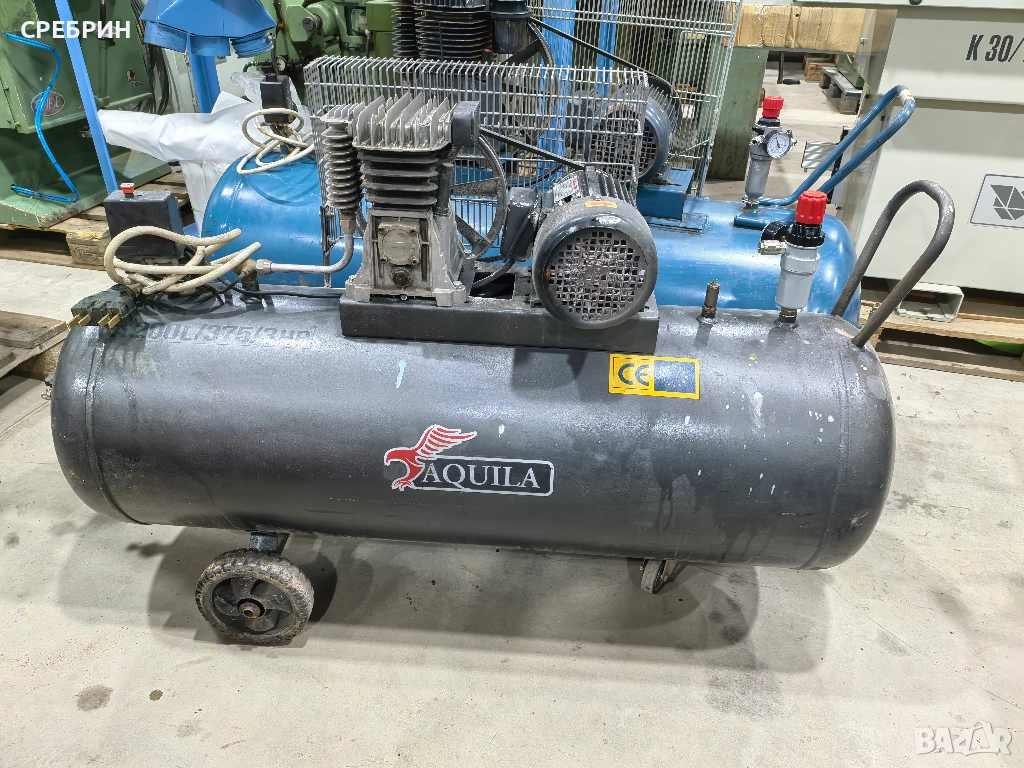 Компресор 200 лт 2,2 кв 375 лт в минута. , снимка 1