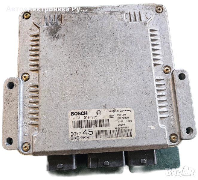 компютър двигател PEUGEOT 307 2.0 HDI BOSCH 0 281 010 935, EDC15C2 45,96 502 214 80, 96 409 386 80 , снимка 1