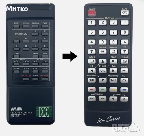 Заместващо дистанционно Управление за декoве YAMAHA, снимка 1