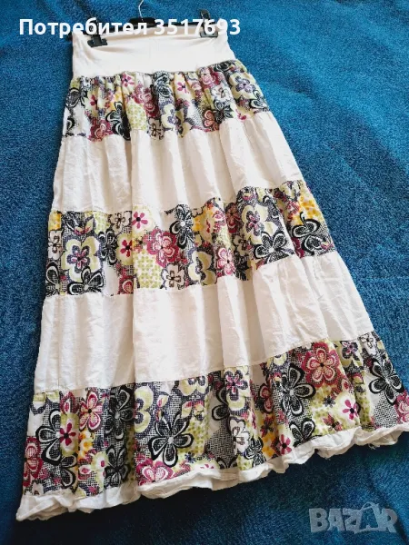 Дълга дамска пола S , S/M, снимка 1
