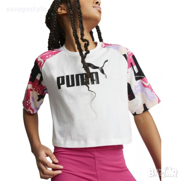 PUMA Essentials+ Street Art Printed Tee White, снимка 1