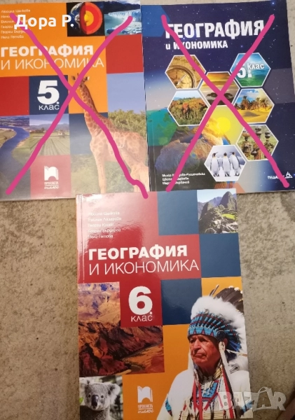 Учебник География, Книга учителя География, Книга учителя Човекът и природата, снимка 1