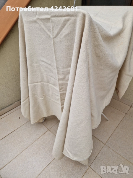 Вълнено одеало (покривка за легло) 200х200 см, снимка 1